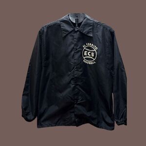 Vintage 1960s Pla-Jac by Dunbrooke Men's El Cerrito Baseball Coach Jacket Black